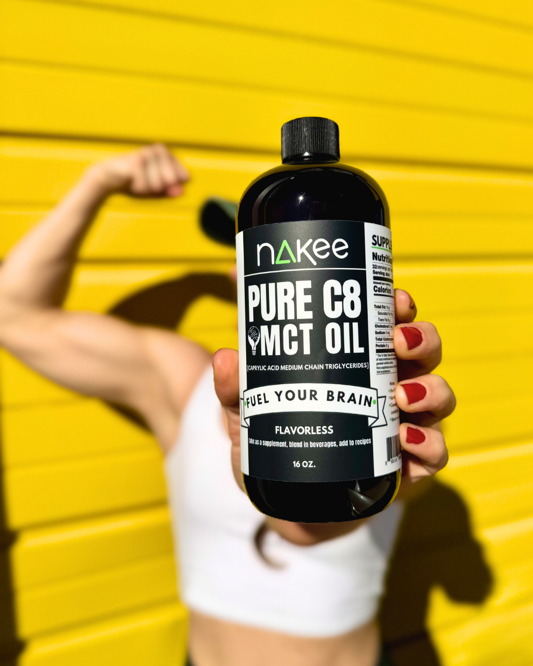 Nakee Butter Pure C8 MCT Oil – 16 oz